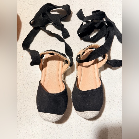 Other - Black and Beige Espadrille Sandals